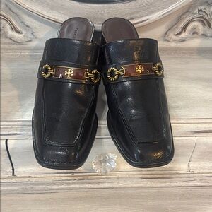 Tory Burch Black Leather mules